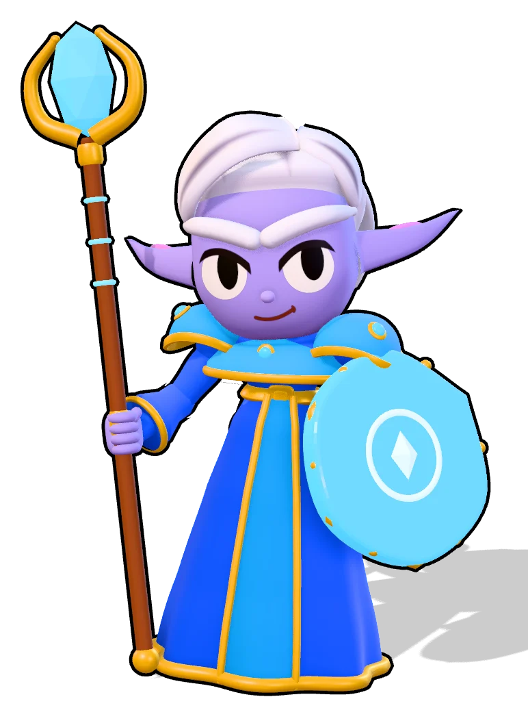 Mago Custodio con barrera arcana